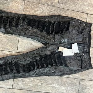 Rick Owens Drkshdw waxed distressed Jeans Brand New, Sz 36